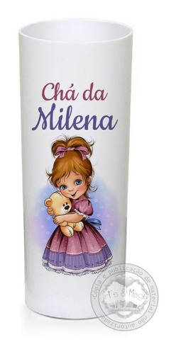 Copo Long Drink Personalizado Chá De Bebê Menina