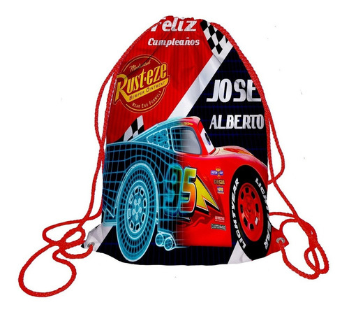 25 Morralito Dulcero Bolo Fiesta Infantil Cars 3