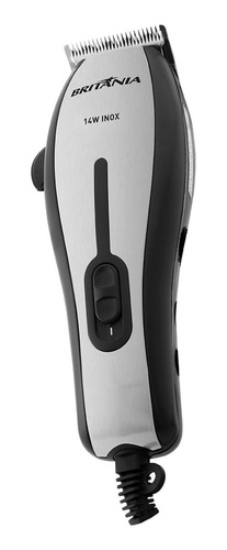 Cortador De Cabelos Britânia 14w Inox N - Cor Prata
