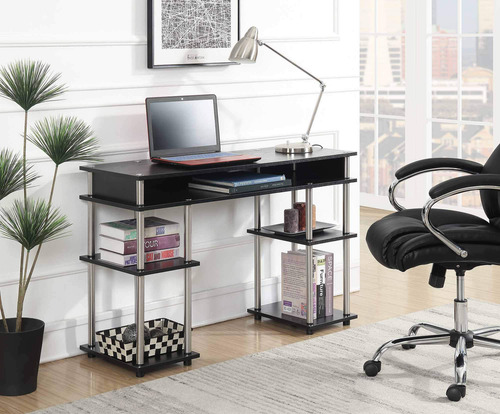 Escritorio Designs2go Negro Para Estudiante Sin Herramientas