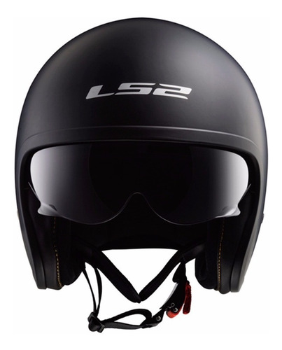 Casco Moto Ls2 599 Spitfire Negro Mate Cuota En Devotobikes 