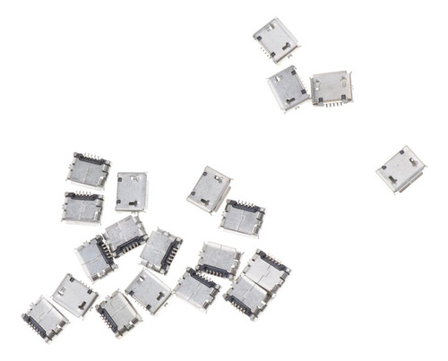 20x Micro Usb Tipo B Hembra Socket 5pin Smd