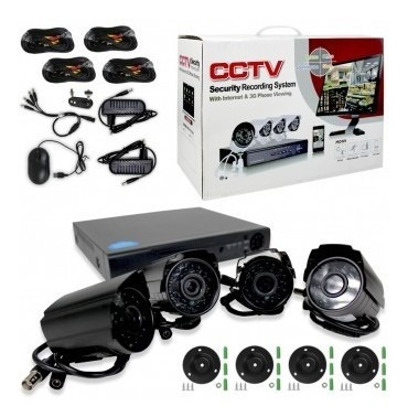 Kit 4 Camaras De Seguridad 4k Cctv Vigilancia *soy Tienda*