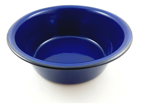 Ensaladera Enlozada Antigua Capea 22 Cm Azul Azul