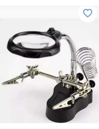 Tercer Brazo Lupa Led Electrónica Tercera Mano