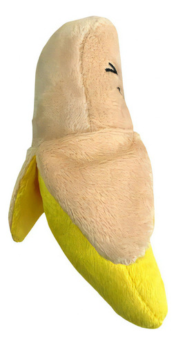 Pantuflas de felpa Teething Pet para gatos, perros y perros, color plátano
