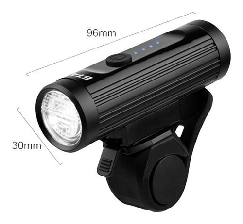 Imagem 2 de 6 de Kit Farol De Led Cree Xml2 700 Lumens + Sinalizador Traseiro