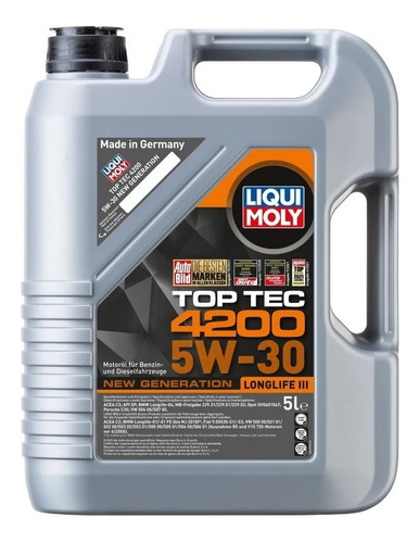 Aceite Motor Top Tec 4200 Longlife Ill 5w30 5l Liqui Moly