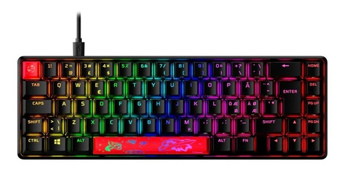 Teclado Gamer Hyperx Alloy Origins 65 Qwerty  Linear Red Rgb