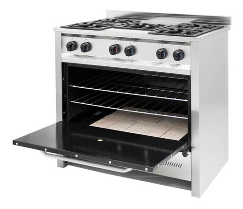 Cocina Industrial Gastroequip 5h Inoxidable Piso Refractario