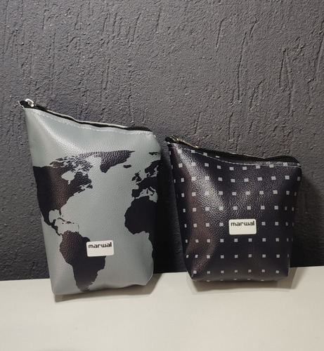 Yerbera Y Azucarera Set Kit Matero Cuero Sintético Estampado Diseño 7
