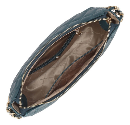 Bolsa Crossbody Para Mujer Westies Azul Hboblongawe Acabado de los herrajes Oro Diseño de la tela Liso