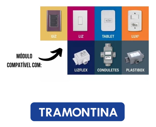 Módulo Interruptor Paralelo Liz/lux2 Tramontina 57115/008