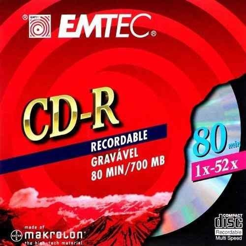 Disco virgem CD-R Emtec de 52x