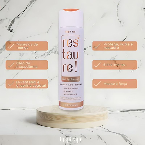 Shampoo E Condicionar Inspiralle Restauração Kit 250ml