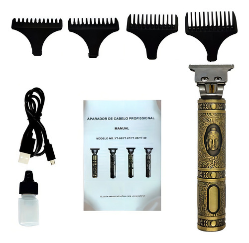 Maquina De Acabamento Cabelo Profissional 127/220V Yt-09
