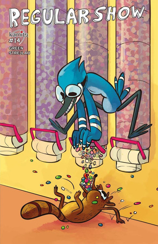 Regular Show 14b, De J. G. Quintel, Kc Green, Rachel Nor,., Vol. 1. Editorial Kamite, Tapa Pasta Blanda, Edición 1 En Español, 2017