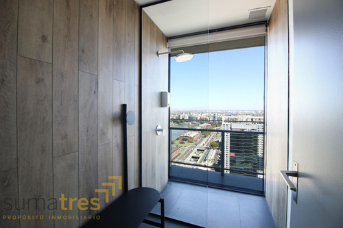 Venta 3 Ambientes Piso Alto Con Balcon Y Cochera Vista Al Rio En Puerto Madero