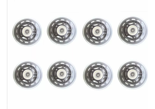 Kit Com 16 Rodas Para Patinete Com 32 Rolamentos Abec-7