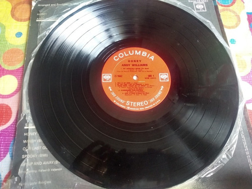 Andy Williams Lp Honey Love Si Blue (Usado)