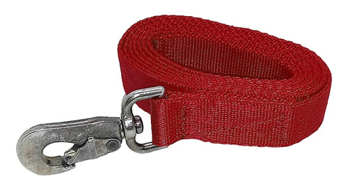 Cabestro De Nylon Con Mosquetón Para Bozal Rojo