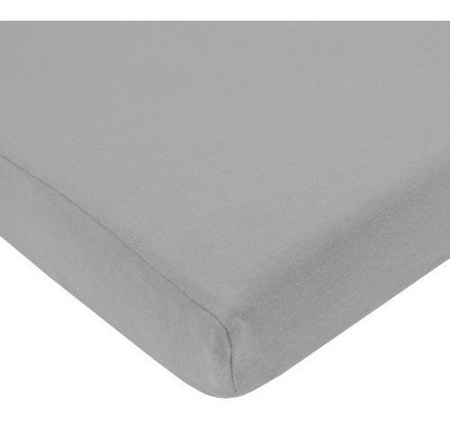 Tl Care 100% Cotton Jersey Knit Fitted Crib Sheet Para Cuna 