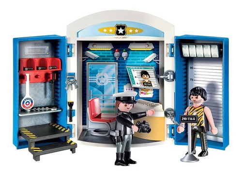 Cofre De Policía Muñeco Playmobil City Action 70306