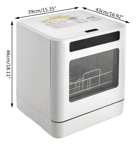 Lavavajillas Compacto De Encimera 800 W Para 6-8 Personas