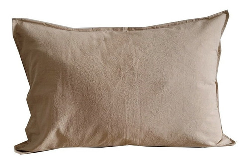 Fundas De Almohadones Tusor 50x70 70x50 4 Unidades Color Arena