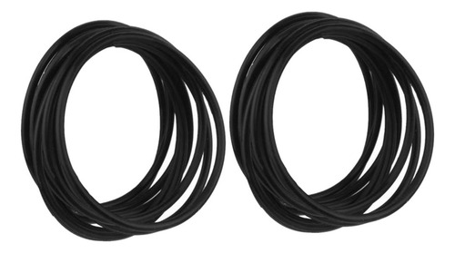 2x Moda 10pcs Silicona Goma Elástica Brazaletes Lazos Para