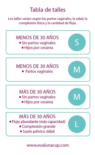 Copa Copita Menstrual Silicona Reutilizable Evaluna Ecoyo