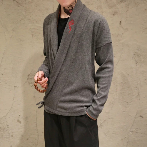 Suéter Bordado De Estilo Chino Para Hombre, Talla Grande, Ca