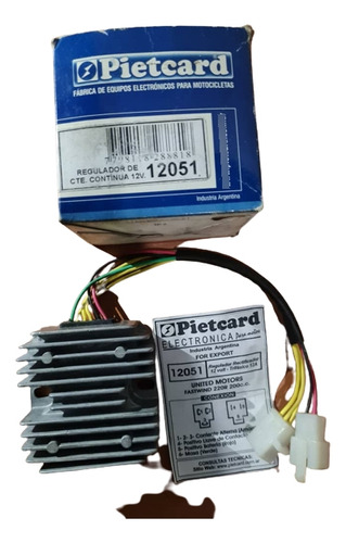 Regulador Pietcard 12051 6 Cables Honda Adaptar**