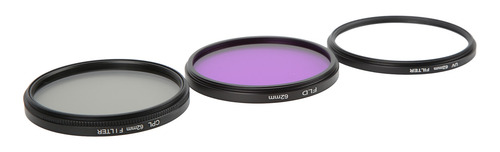 Kit De Lentes Con Filtro Fld, Protector Uv, Juego De Polariz