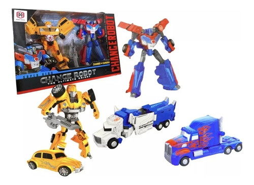 Juguete Robot X2 Vehiculo Transformable 16cm - Transformers Transformers 2