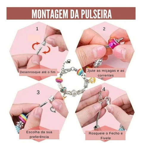 Kit de pulsera Berloque Bead con estuche para joyas estilo Pandora