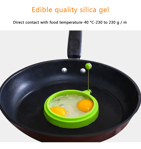Anillos De Silicona Para Huevos, 5 Unidades, Antiadherentes,