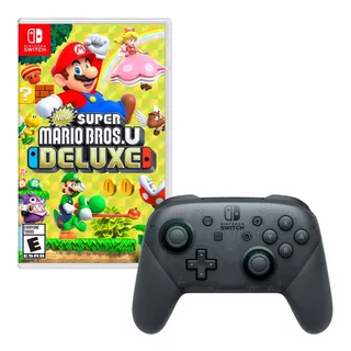 Mando Pro Controller Nintendo Switch + New Super Mario Bros