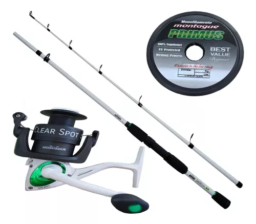 Combo Pesca Spinning Montague Caña 240 Grafito Reel 5000