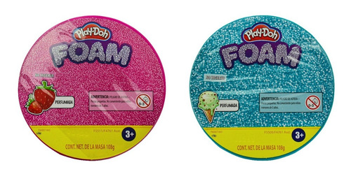 Play Doh Foam Perfumada Pack 2 Botes 108 Gr Colores Hasbro