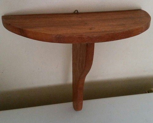 Repisa De Madera Forma Medialuna 29 Cm Ancho