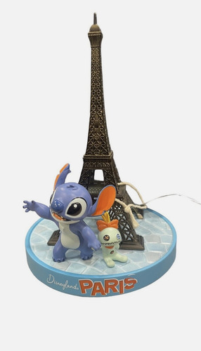 Stitch Estatua Con La Torre Eiffel Disneyland Paris Disney