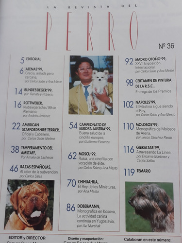 La Revista Del Perro N° 36 Terrier Chihuahua Rottweiler (Usado)