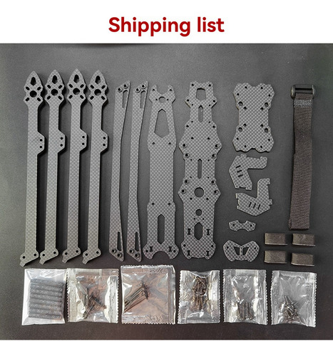 Kit De Estrutura De Drone Mark4 V2fpv Fiber Rc Fpv Free-raci