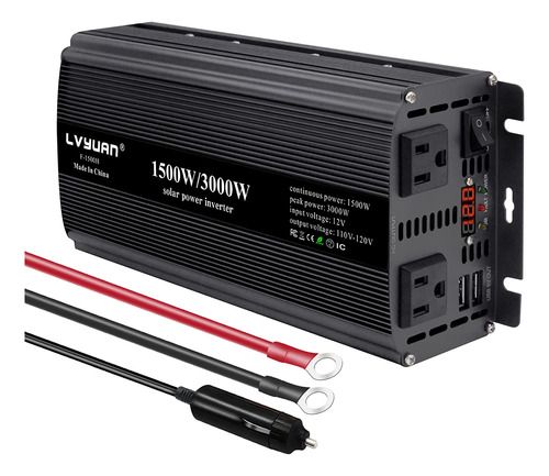 Lvyuan 1500w Power Inverter Dc 12v A 110v Car Car 12v Invers