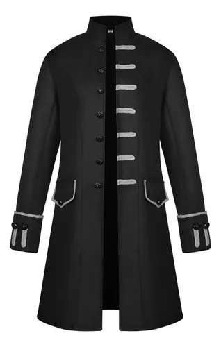 Ropa De Hombre Steampunk Medieval De Moda De Color Sólido