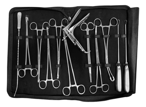 Set Instrumental De Revisión Uterina 12pz Hergom