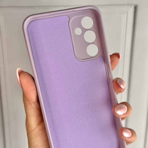 Funda Silicona Cubre Cámara Para Samsung Linea- Coolcase Púrpura A36