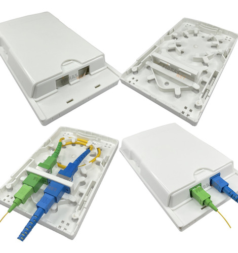 200 Caixa Terminação Fibra Óptica Roseta Pto 2p Ftth.