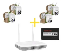 Comprar Kit 4 Câmeras Externas\u002Finternas Ip Fullhd Nvr 8ch E  Ssd 512
